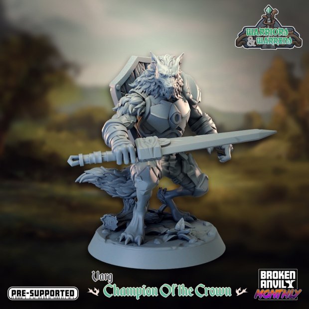Varg Champion of the Crown Figure (Unpainted)