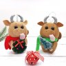 Bull With Christmas Present V.2 Plush Toy