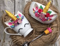 Sweet Unicorn Tableware Set With Decor