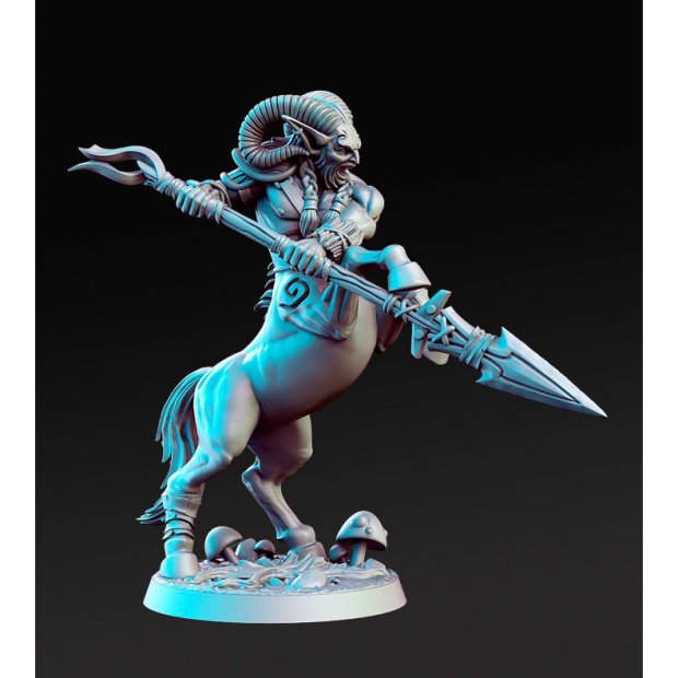 Centaur with spear Ceiron Figure (Unpainted)