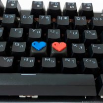 Heart Custom Keycap Keyboard (2 pcs)