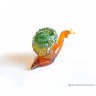 Green Snail Figure