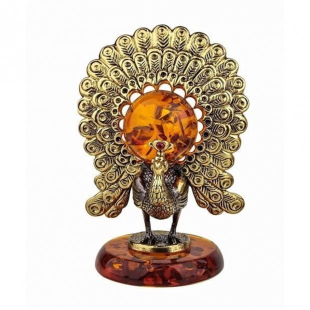 Standing Peacock Figure