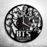 Handmade BTS Vinyl Wall Clock
