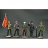 Trotsky And Makhno With Red Army Soldiers Set Of 5 Figures