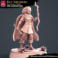Elf Archers - Captain Ish'Alice Figure (Unpainted)
