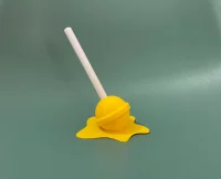Melting Lollipop Yellow Figure