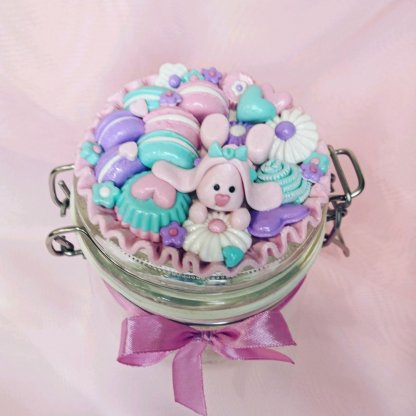 Bunny Among Sweets Jar For Sweets