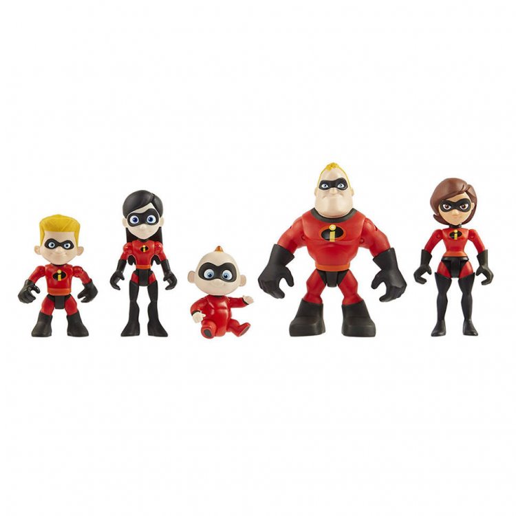 Jakks The Incredibles 2 - Family 5-Pack Junior Supers Action Figures