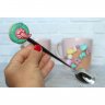 Donut With Teeth Spoon With Decor