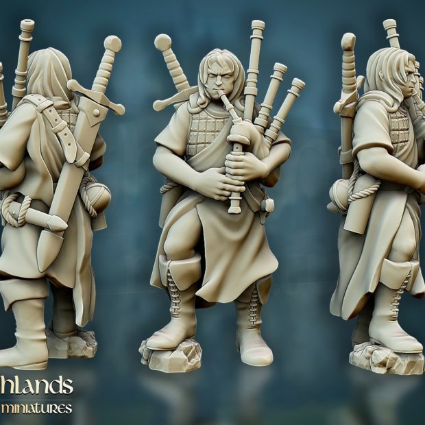 The Shaggy Piper Figure (Unpainted)
