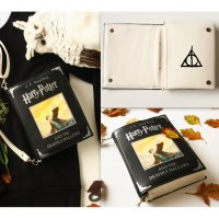 Handmade Harry Potter and the Deathly Hallows Book (Black) Handbag