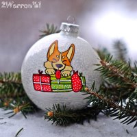 Corgi Christmas Ball