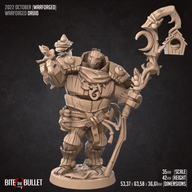 Warforged druid Figure (Unpainted)