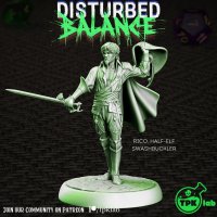 Rico Half-Elf Figure (Unpainted)