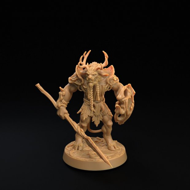MooseMan with a spear Figure (Unpainted)