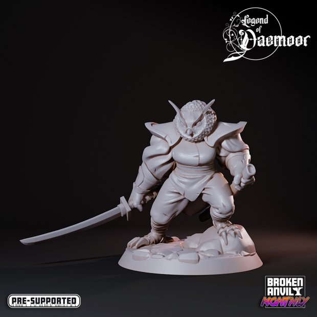 Ovlin with a katana Figure (Unpainted)