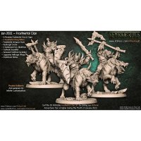Frostmetal Worg Riders Figure (Unpainted)