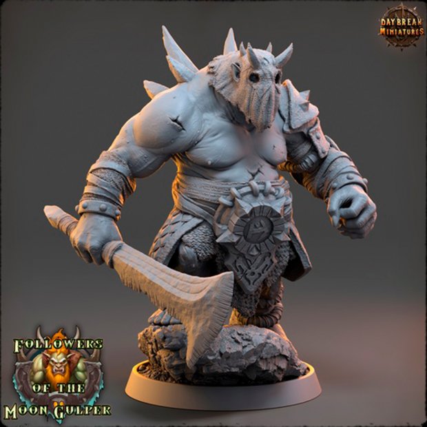 Namaar Fire Rage, the Ogre Executioner Figure (Unpainted)