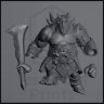 Namaar Fire Rage, the Ogre Executioner Figure (Unpainted)