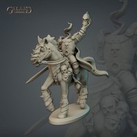 Dullahan Headless Horseman with Sword 1 Figure (Unpainted)
