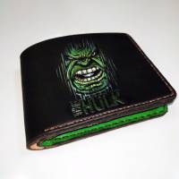 Handmade Marvel - Hulk Face Custom Wallet