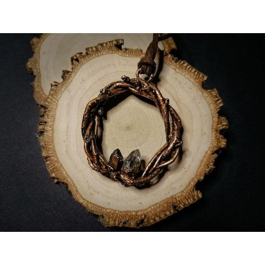 Nest With Crystals Pendant Necklace