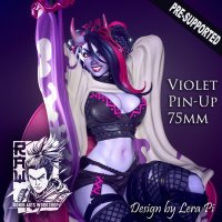 Violet Pin-Up Figure (Unpainted)