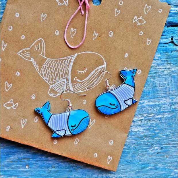 Whales Earrings