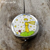 Handmade The Little Prince with Rose Pocket Mirror