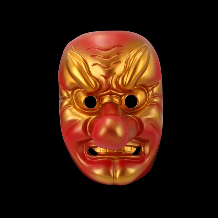 Tengu Japan Prajna Samurai Gold Cosplay Mask