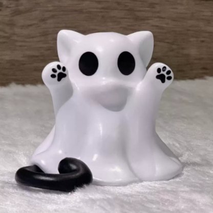 Cute Ghost Figurine (Cat Ghost)