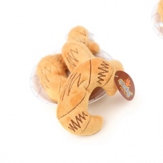 Plush Dog Toy (Croissant)