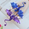 Purple Dragon Brooch