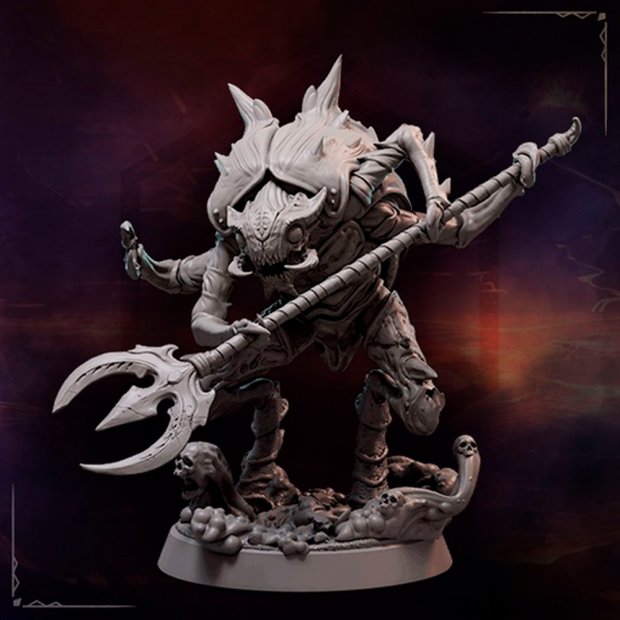 Mezzolot, the Demon Fiend Figure (Unpainted)