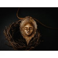 Jasmine Face Pendant Necklace