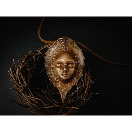 Jasmine Face Pendant Necklace