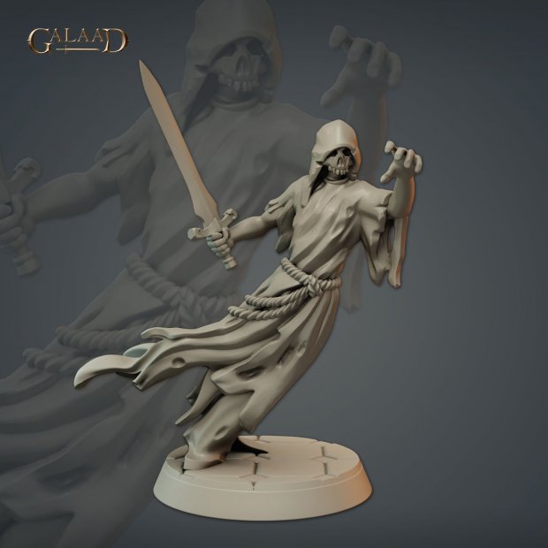 Specter with sword Figure (Unpainted)