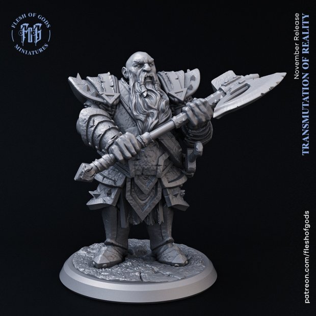 Duegar Dwarf Figure (Unpainted)
