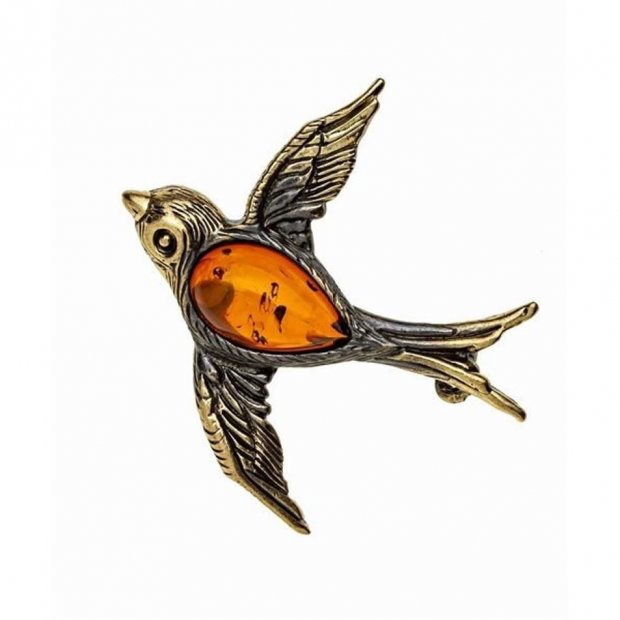 Swallow Brooch