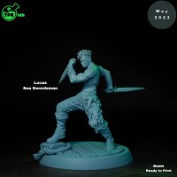 Lucas Sea Swordsman Figure (Unpainted)