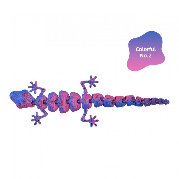 3D Printed Articulated Gecko Fidget Toy V5