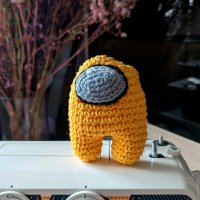 Among Us - Yellow Astronaut Knitted Plush Toy