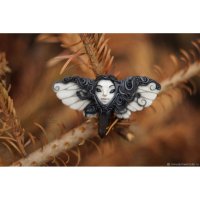 Twilight Hawk Moth Pendant Necklace