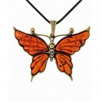 Handmade Butterfly Pendant Necklace