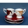Bride And Groom Set Of 2 Mugs With Saucers