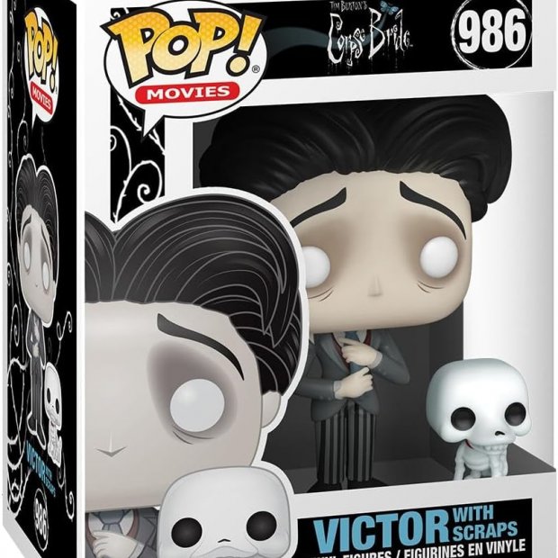 Funko Pop Movies: Corpse Bride - Victor with Scraps Figure