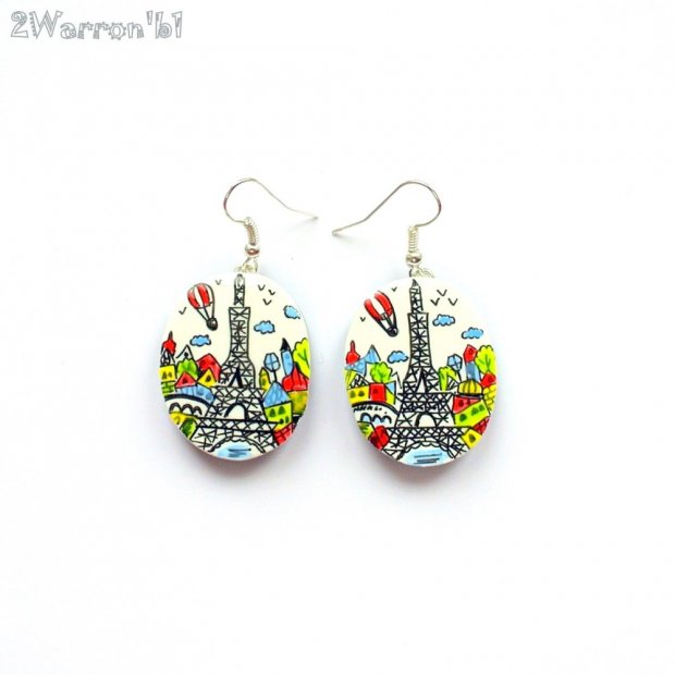 Window to Paris Earrings