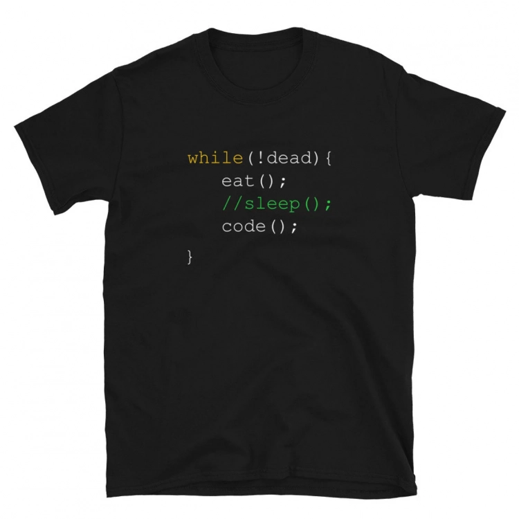 Software Developer Eat Sleep Code Funny Coder Unisex T-Shirt