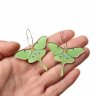 Luna Moth Drop Earrings